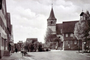 das historische Ensemble von Weilimdorf im Jahr 1970