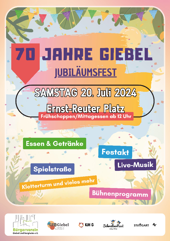 70 Jahre Giebel Flyer