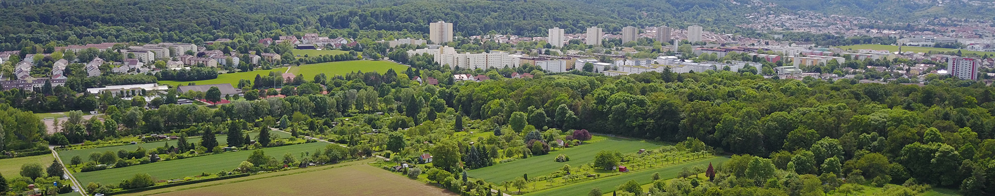 Luftbild Weilimdorf Fasanenwäldchen. Foto © Hans-Martin Goede