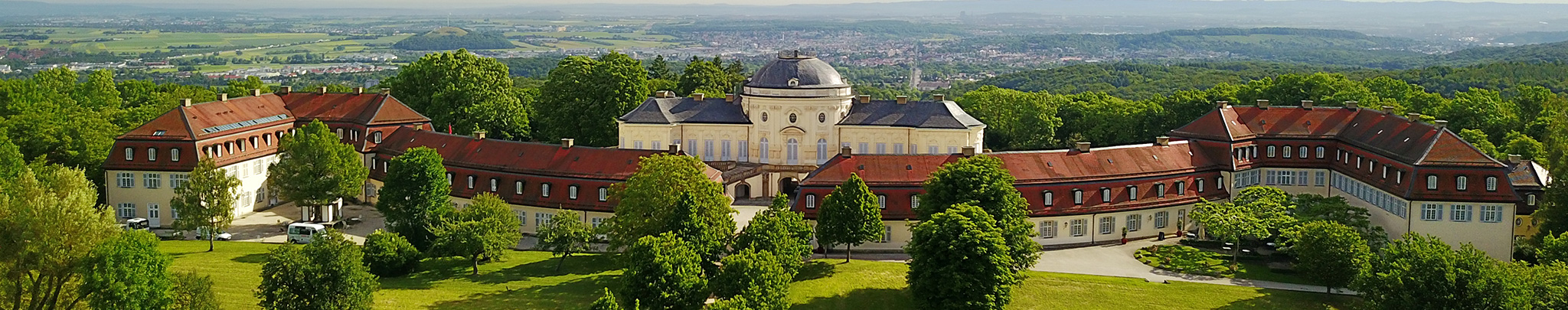 Luftbild Weilimdorf Schloss Solitude. Foto © Hans-Martin Goede