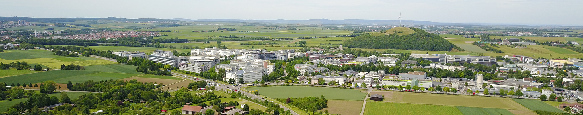 Luftbild Weilimdorf Gewerbegebiete und Grüner Heiner. Foto © Hans-Martin Goede