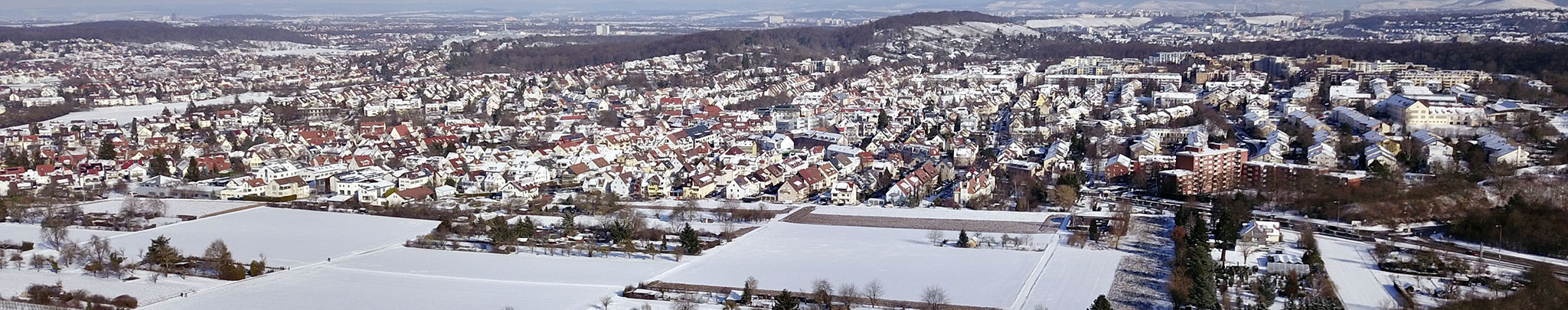 Weilimdorf im Februar 2021, Foto © Hans-Martin Goede