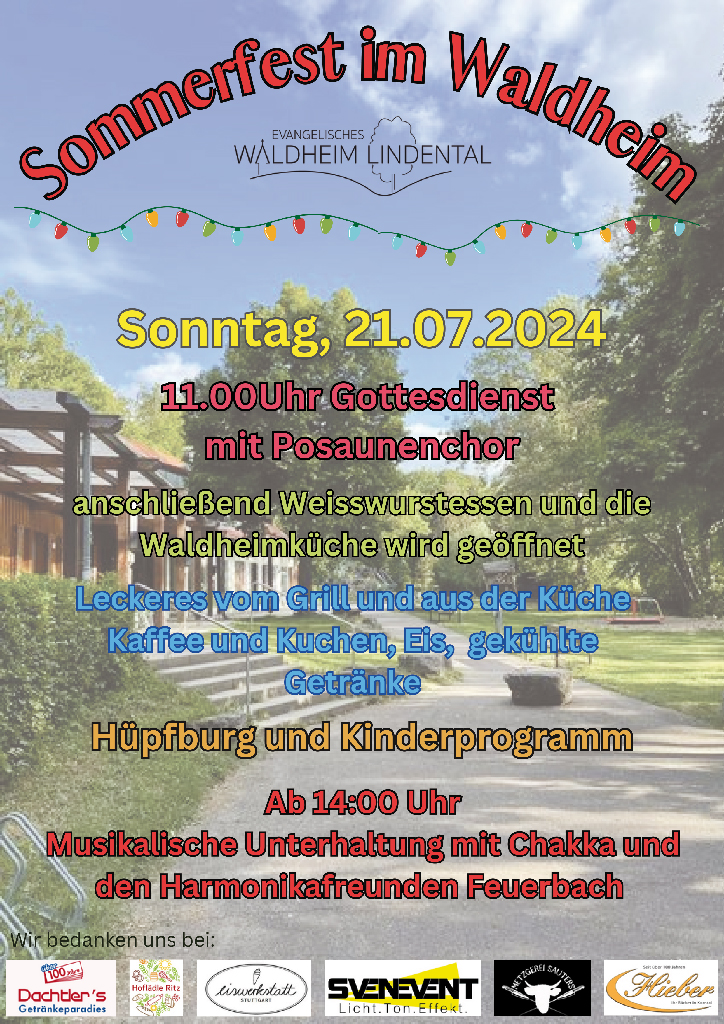 Flyer Sommerfest Waldheim