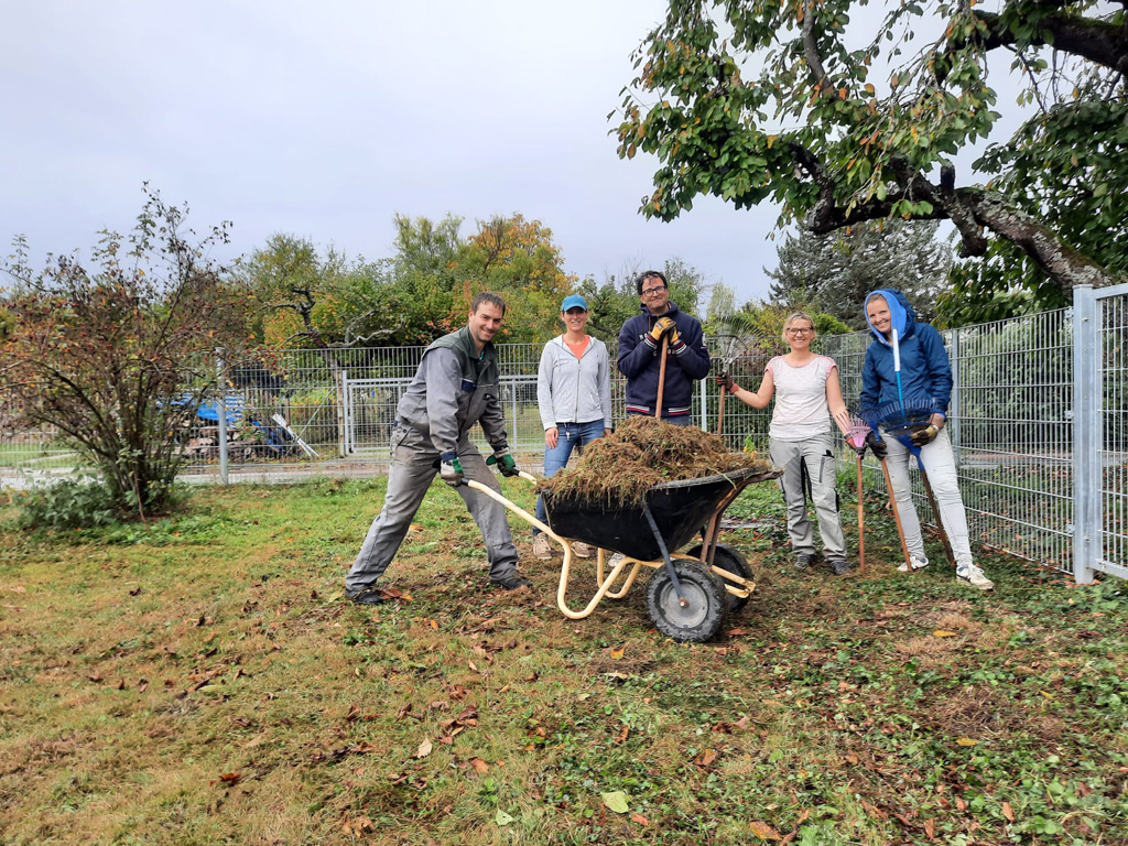 Bausamstag Oktober 2023 auf der Jugendfarm, Foto: JUFA Weilimdorf