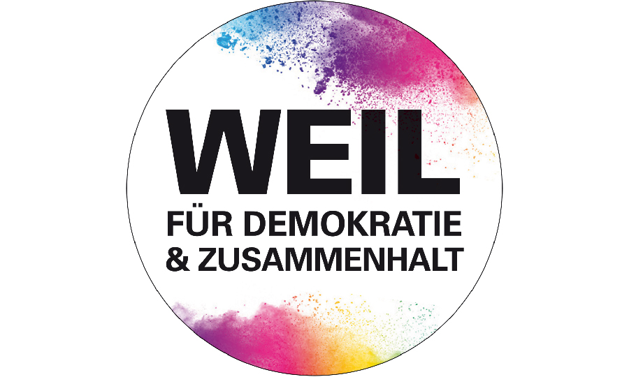 Logo WEIL für Demokratie & Zusammenhalt